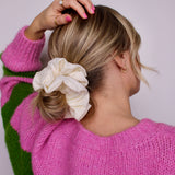 Creamy Corduroy Scrunchie