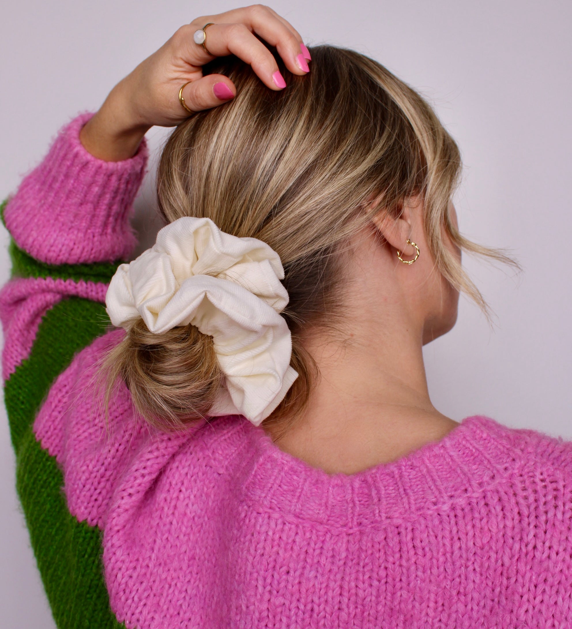 Creamy Corduroy Scrunchie - ElleaShop