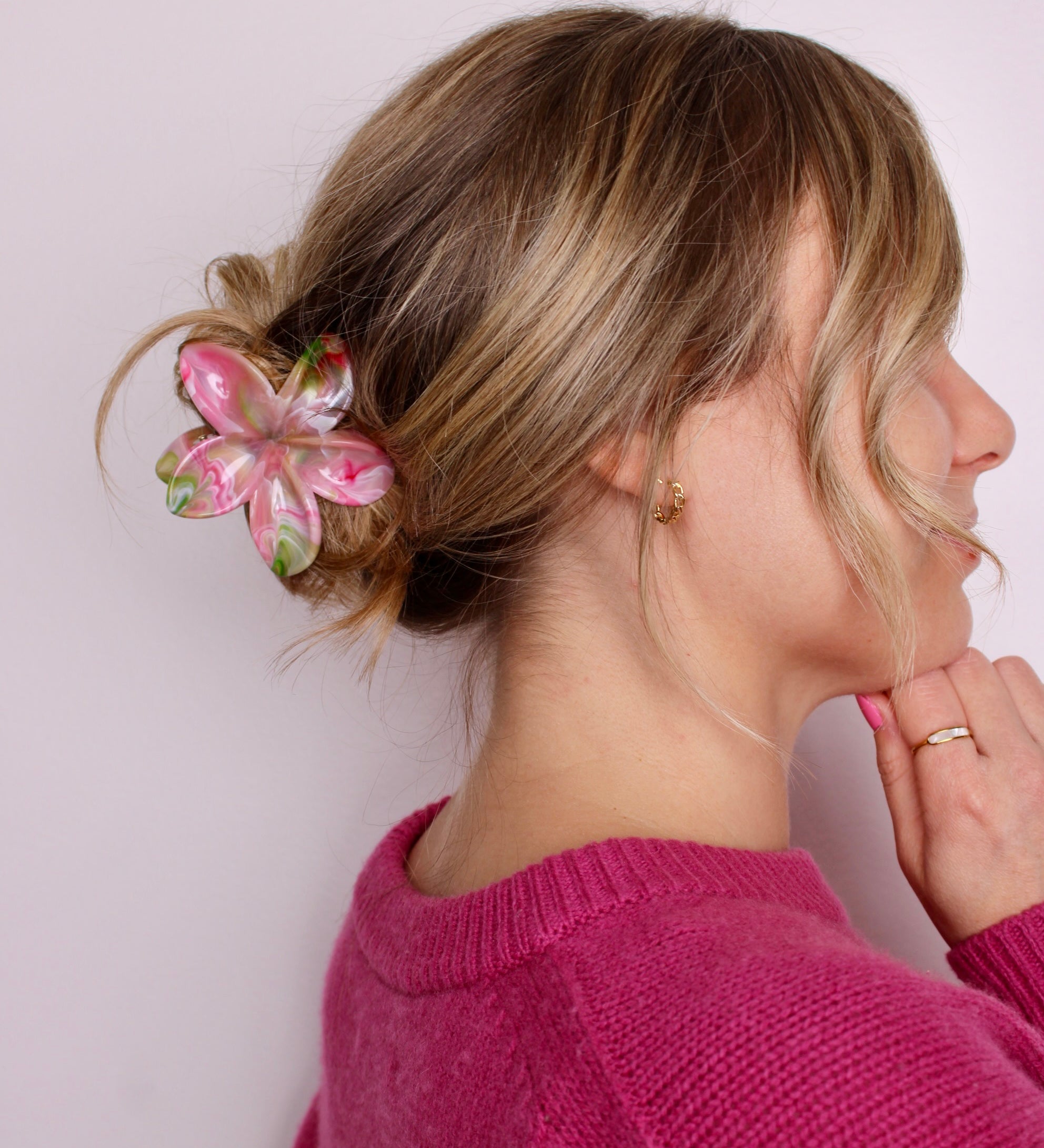 Sorbet Bloom Flower Claw Clip - ElleaShop