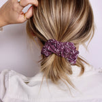 Purple Hearts Scrunchie - ElleaShop