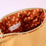 Toffee Corduroy Makeup Pouch