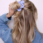 Periwinkle Ribbed Scrunchie - ElleaShop
