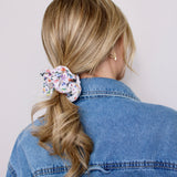 Wildflower Bloom Ribbed Scrunchie - ElleaShop