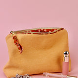 Toffee Corduroy Makeup Pouch