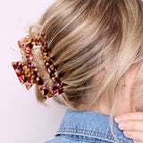 Cocoa Marble Medium Claw Clip - ElleaShop