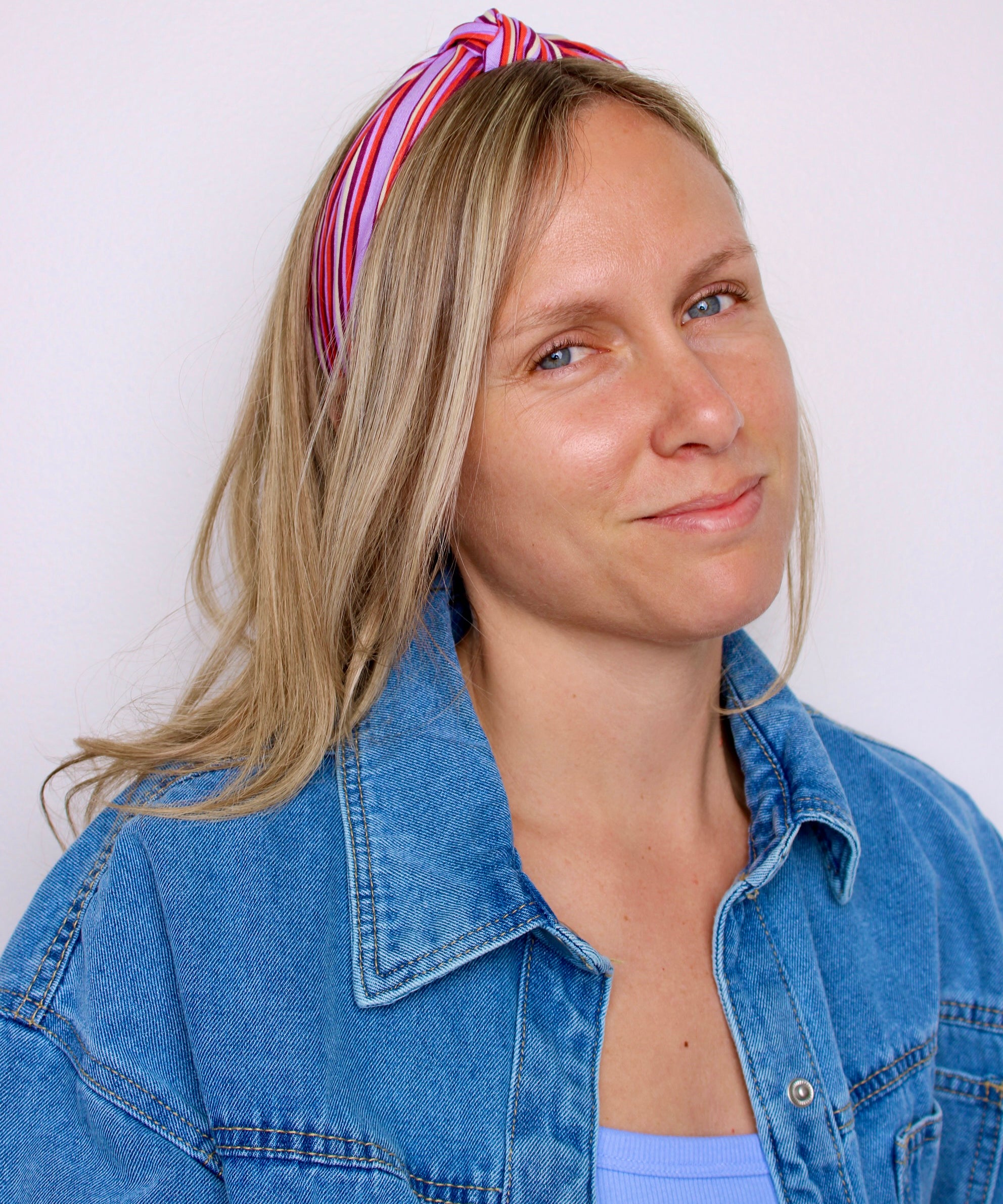Summer Stripes Knotted Headband - ElleaShop