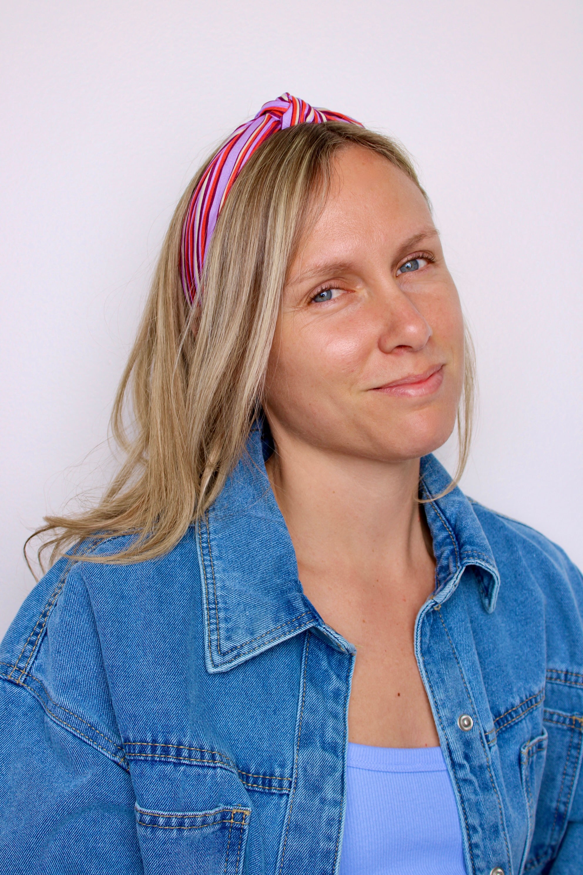 Summer Stripes Knotted Headband - ElleaShop