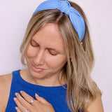 Sky Blue Knotted Headband - ElleaShop