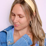 Buttercup Daisy Knotted Headband - ElleaShop