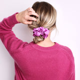 Rose Bud Satin Scrunchie