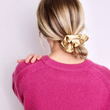 Gold Luxe Satin Scrunchie