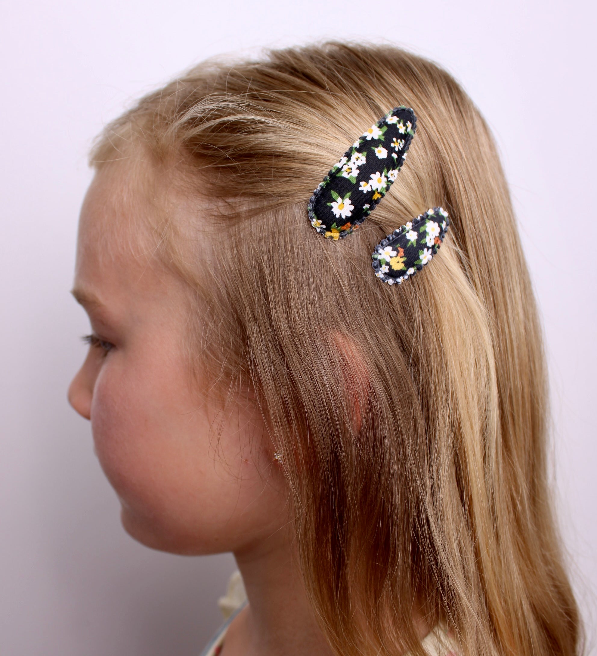 Barrettes à Pression Noires