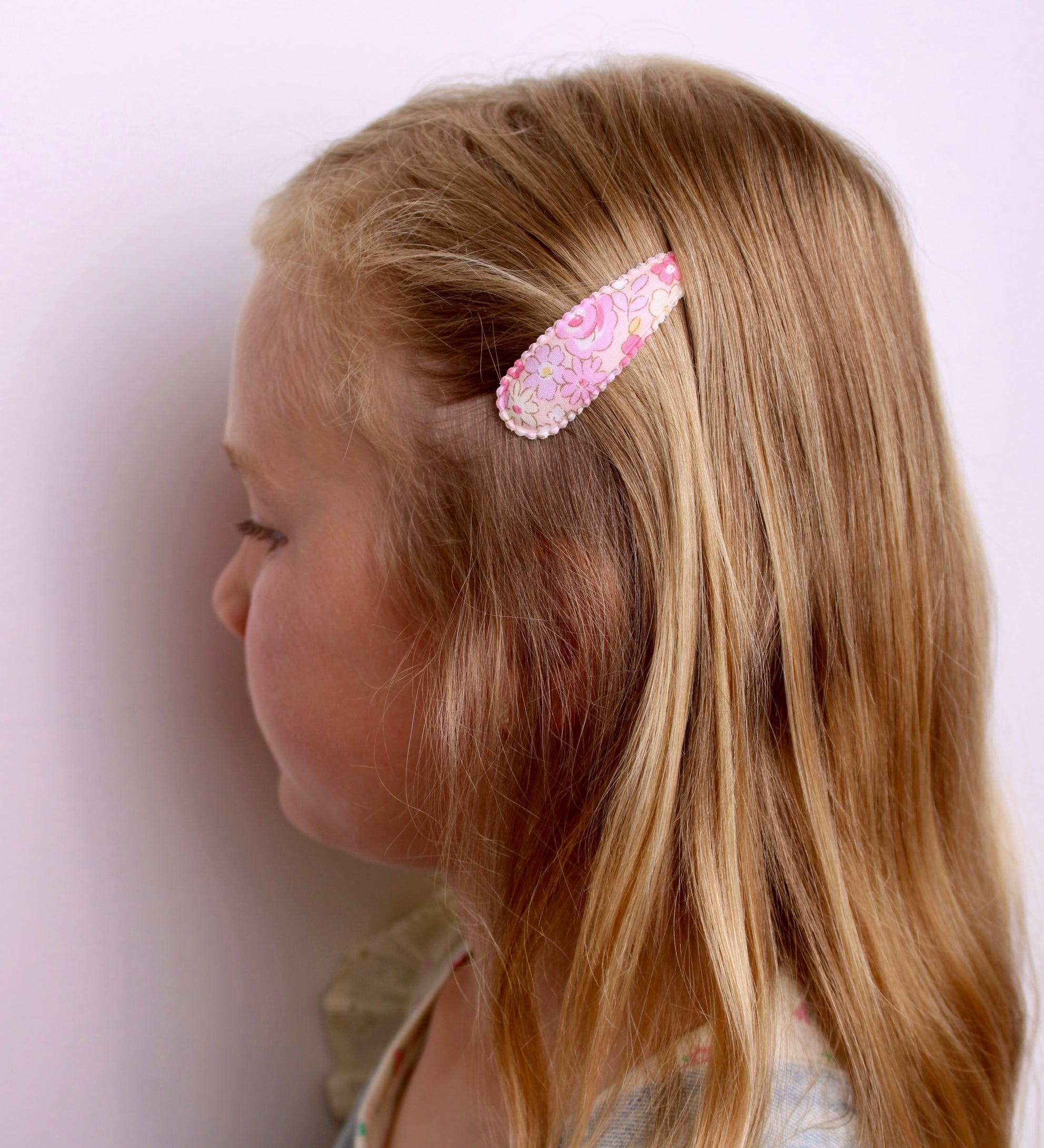 Barrettes à Pression Roses