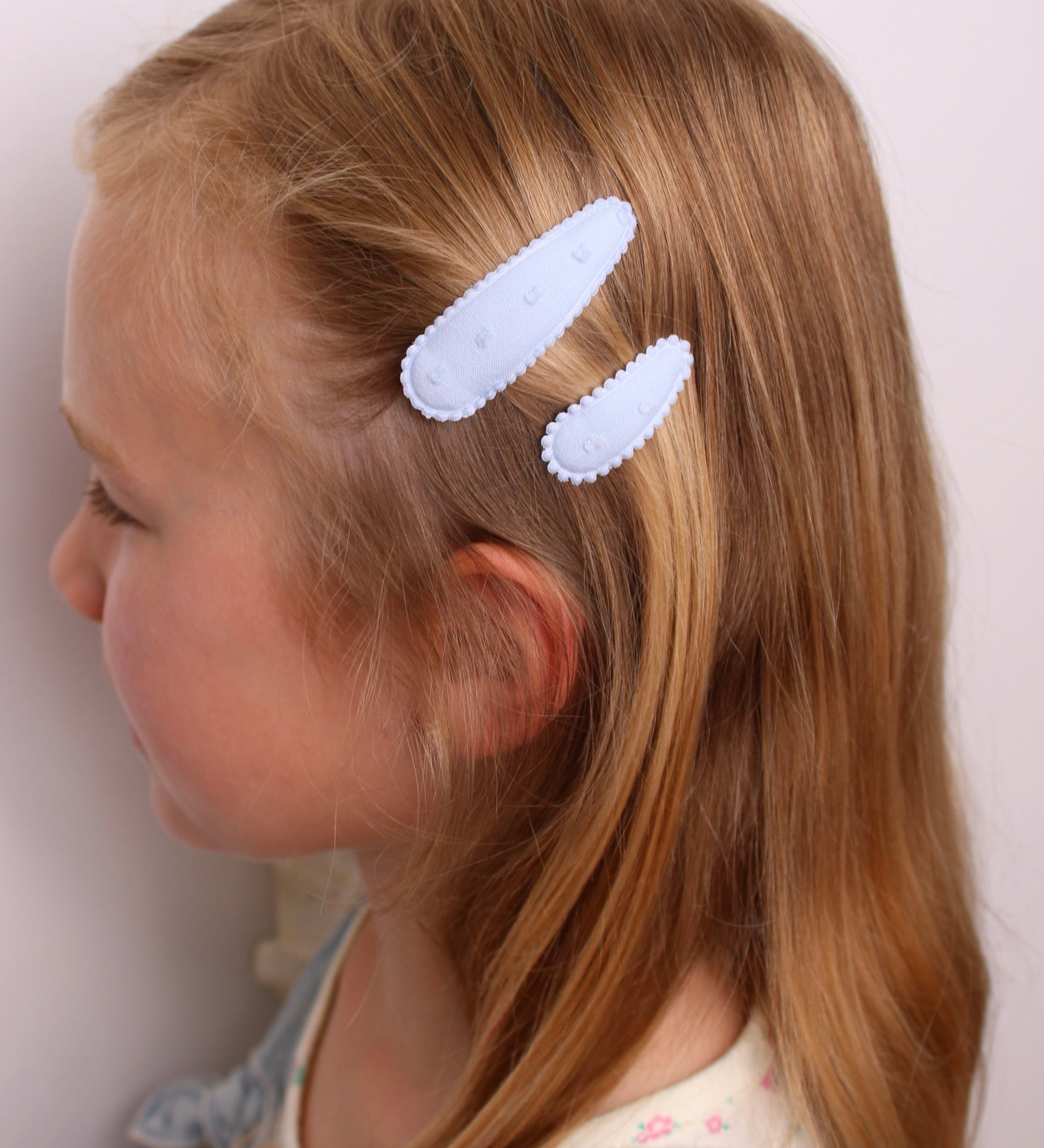 Barrettes à Pression Bleues Bébé