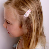 Barrettes à Pression Roses Bébé