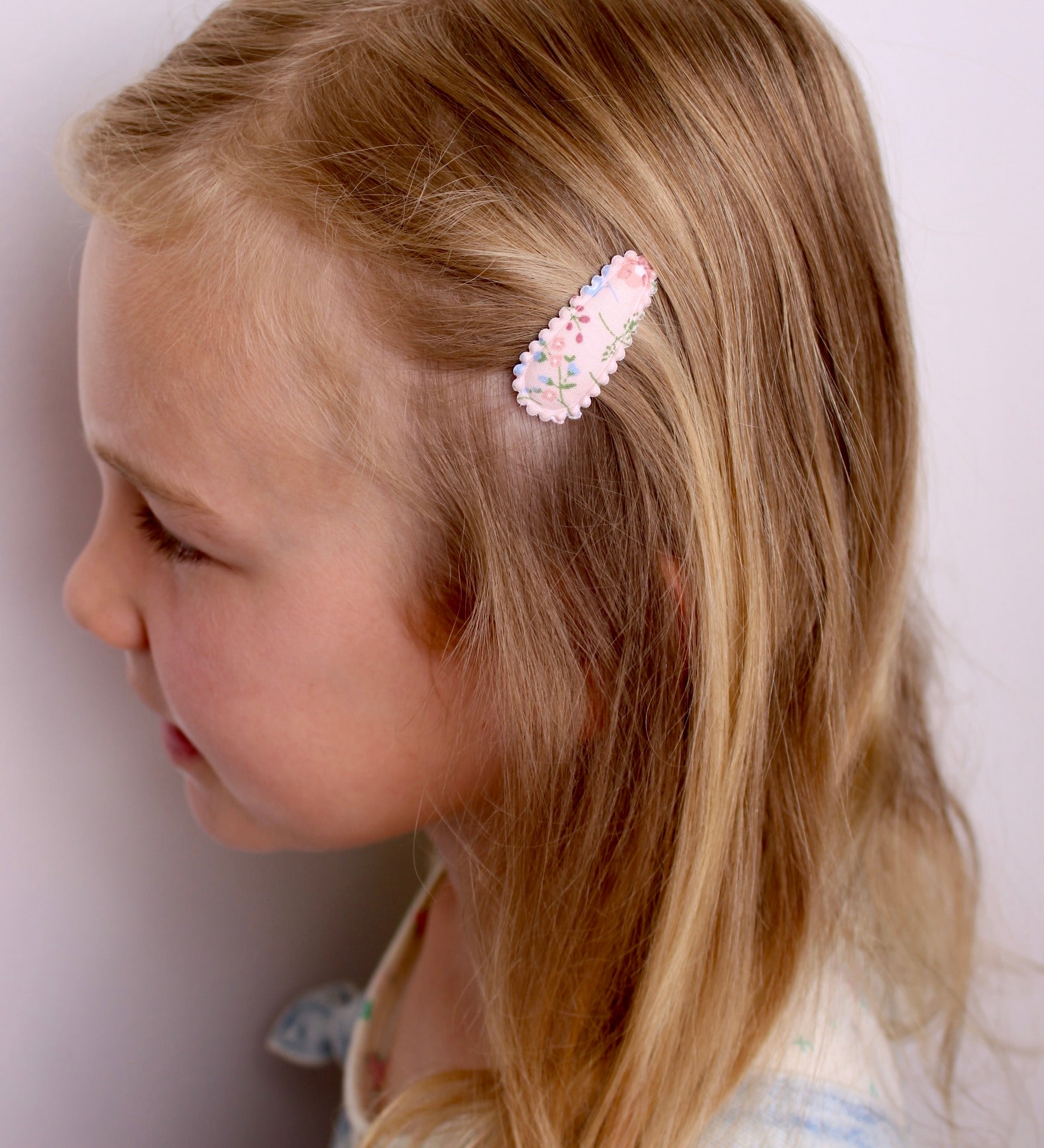Barrettes à Pression Roses Bébé