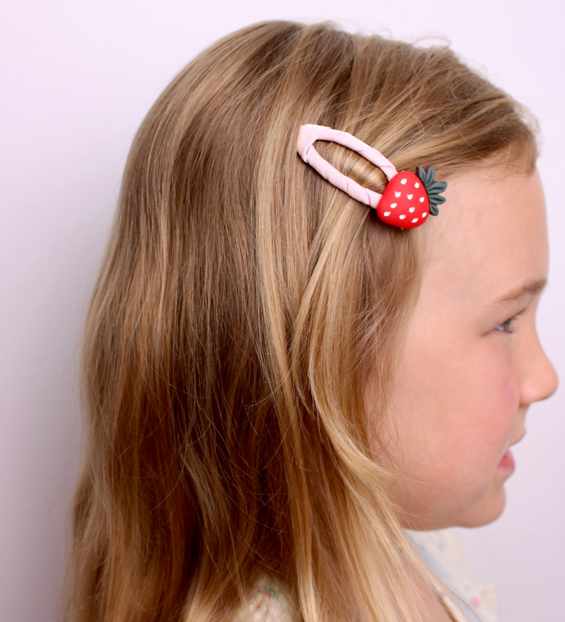 Barrettes à Pression Fraise