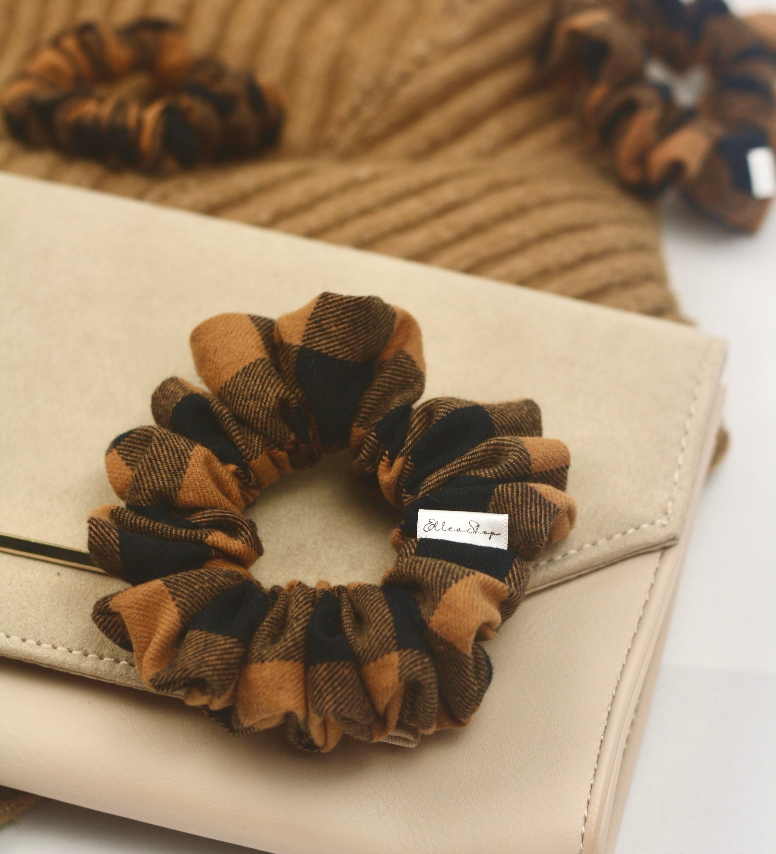 Fall Plaid Scrunchie - ElleaShop