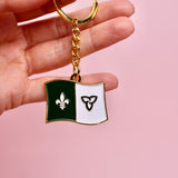 Franco-Ontarian Metal Keychain
