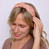 Rustic Peach Knotted Headband