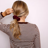 Eggplant Satin Scrunchie