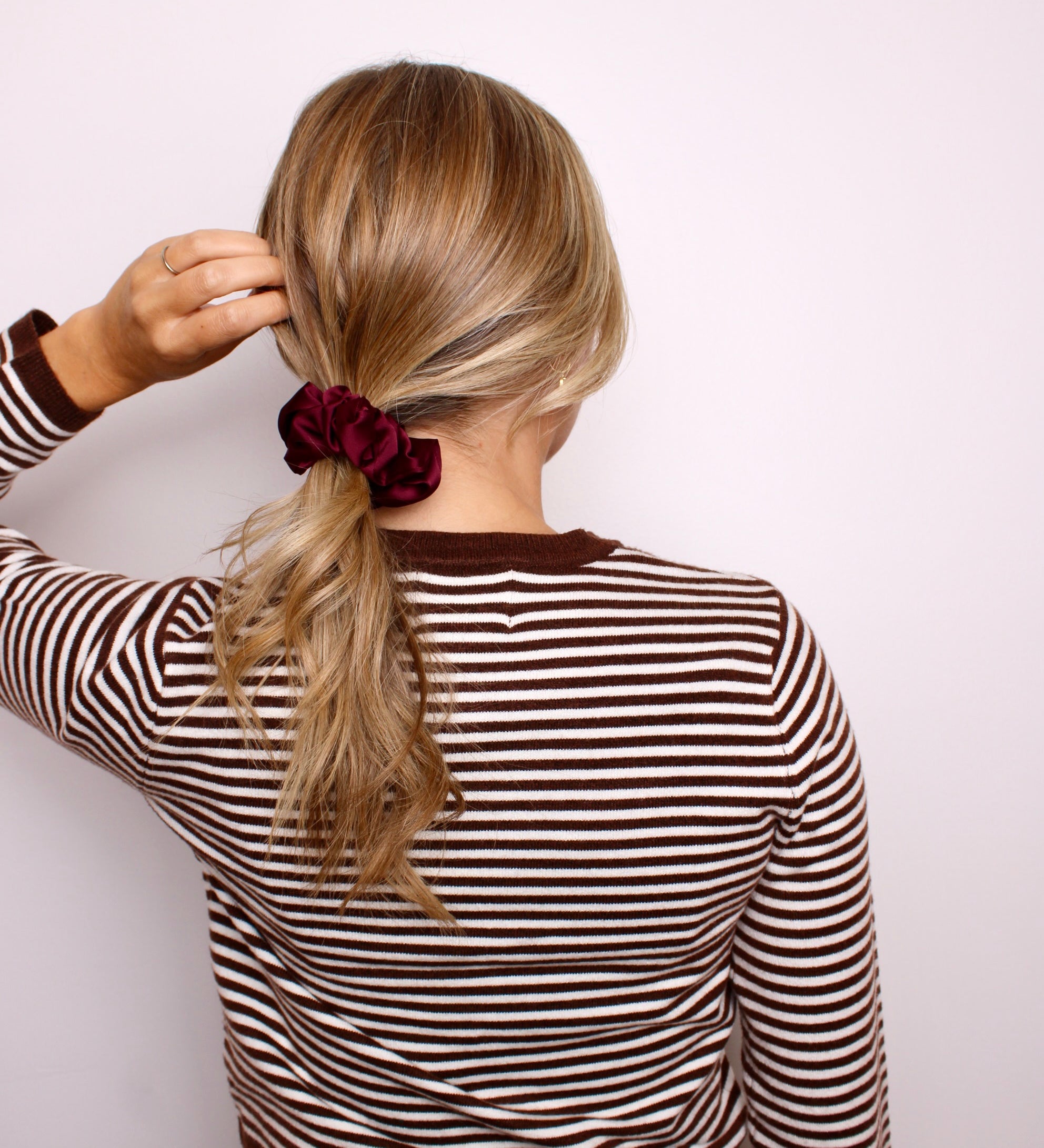 Chouchou Satin Aubergine