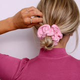 Cotton Candy Ribbed Scrunchie