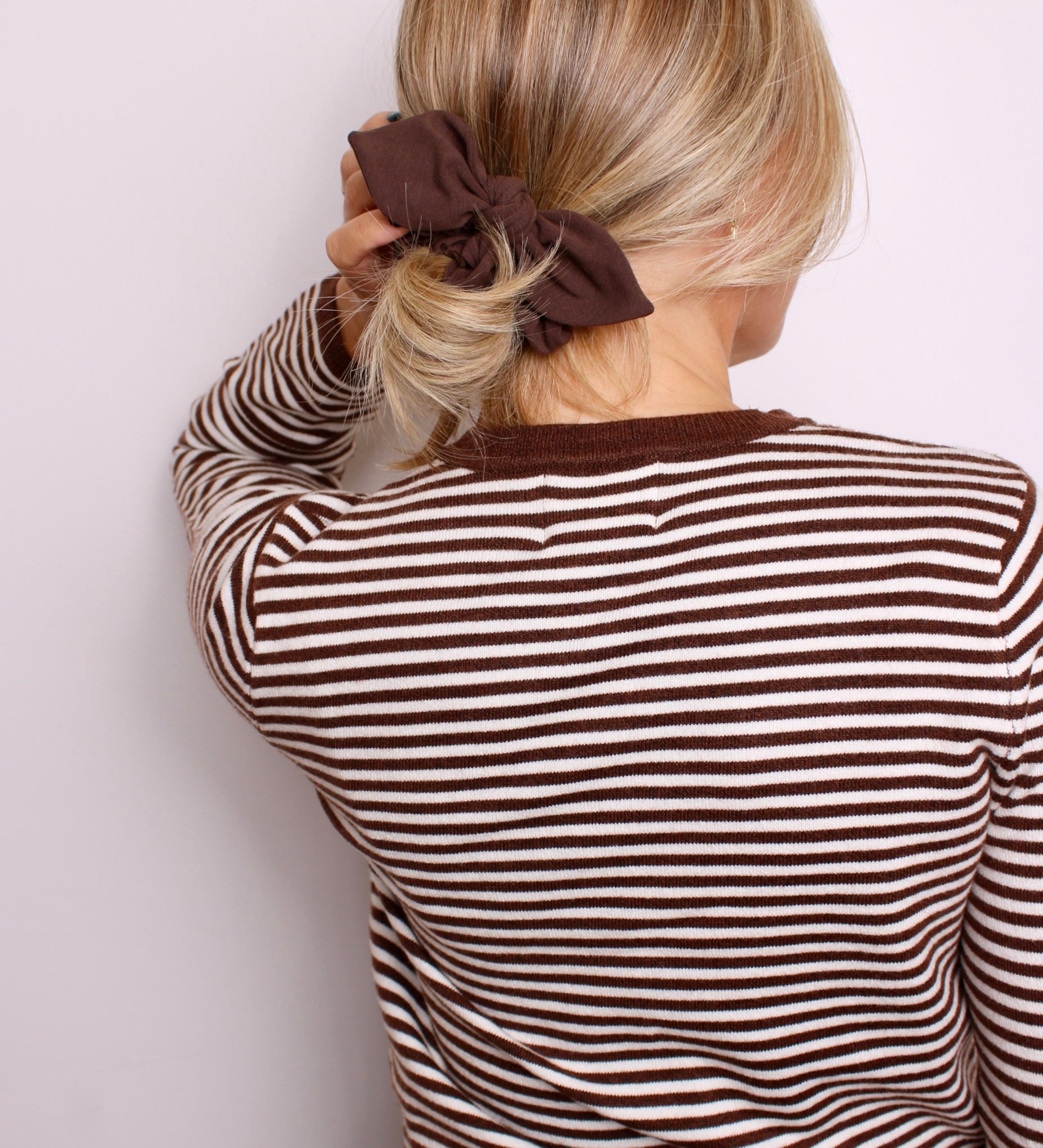 Chouchou à Boucle Brun Chocolat