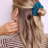 Peacock Muslin Scrunchie