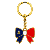 Acadian Bow Metal Keychain