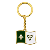 Franco-Ontarian Metal Keychain