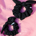 Black Bow Scrunchie - ElleaShop