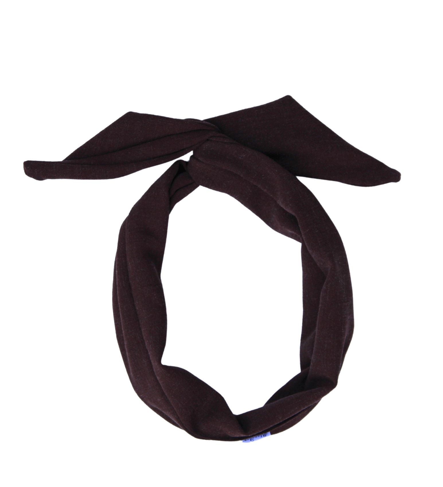 Dark Brown Linen Wire Headband - ElleaShop