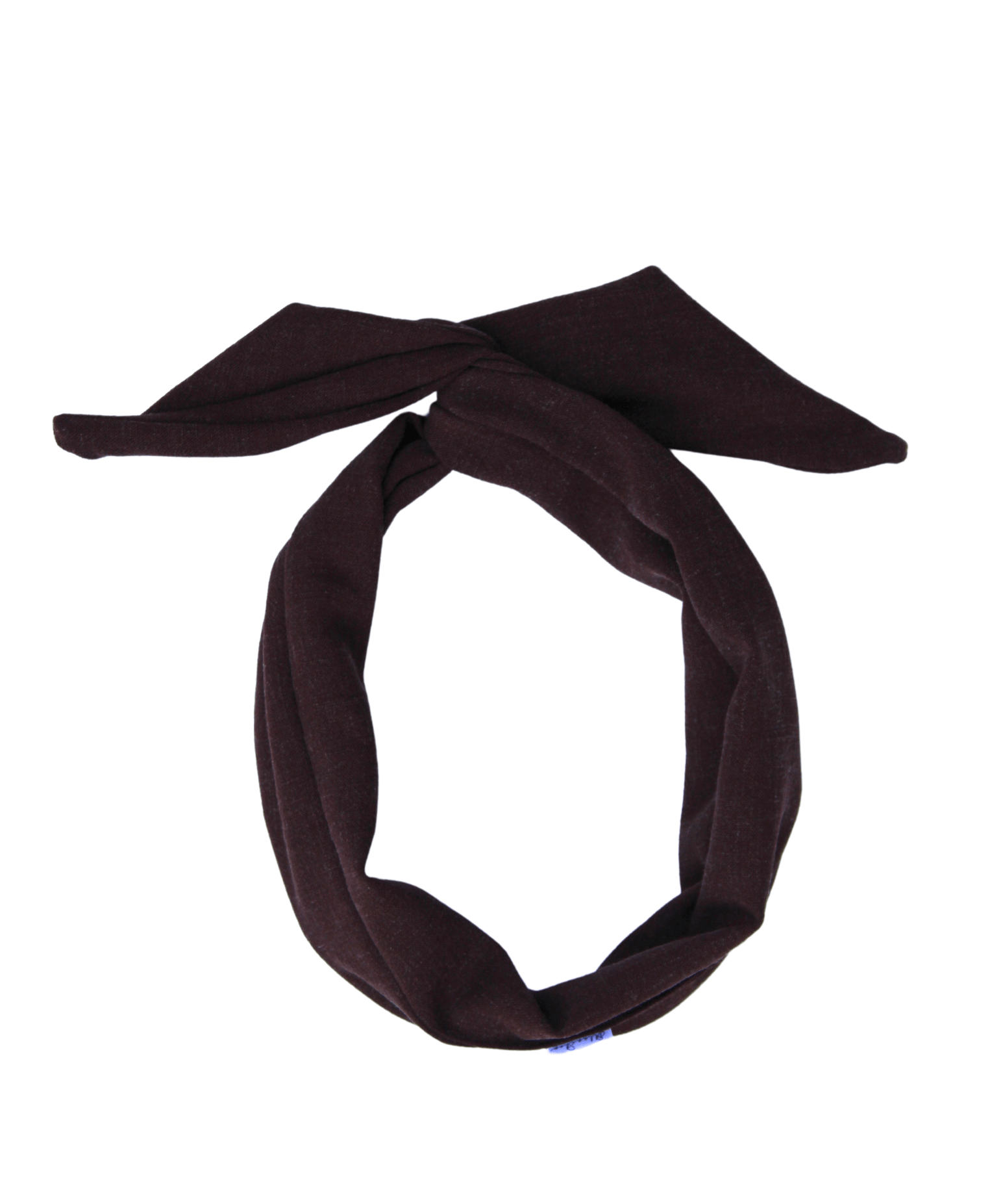 Dark Brown Linen Wire Headband - ElleaShop