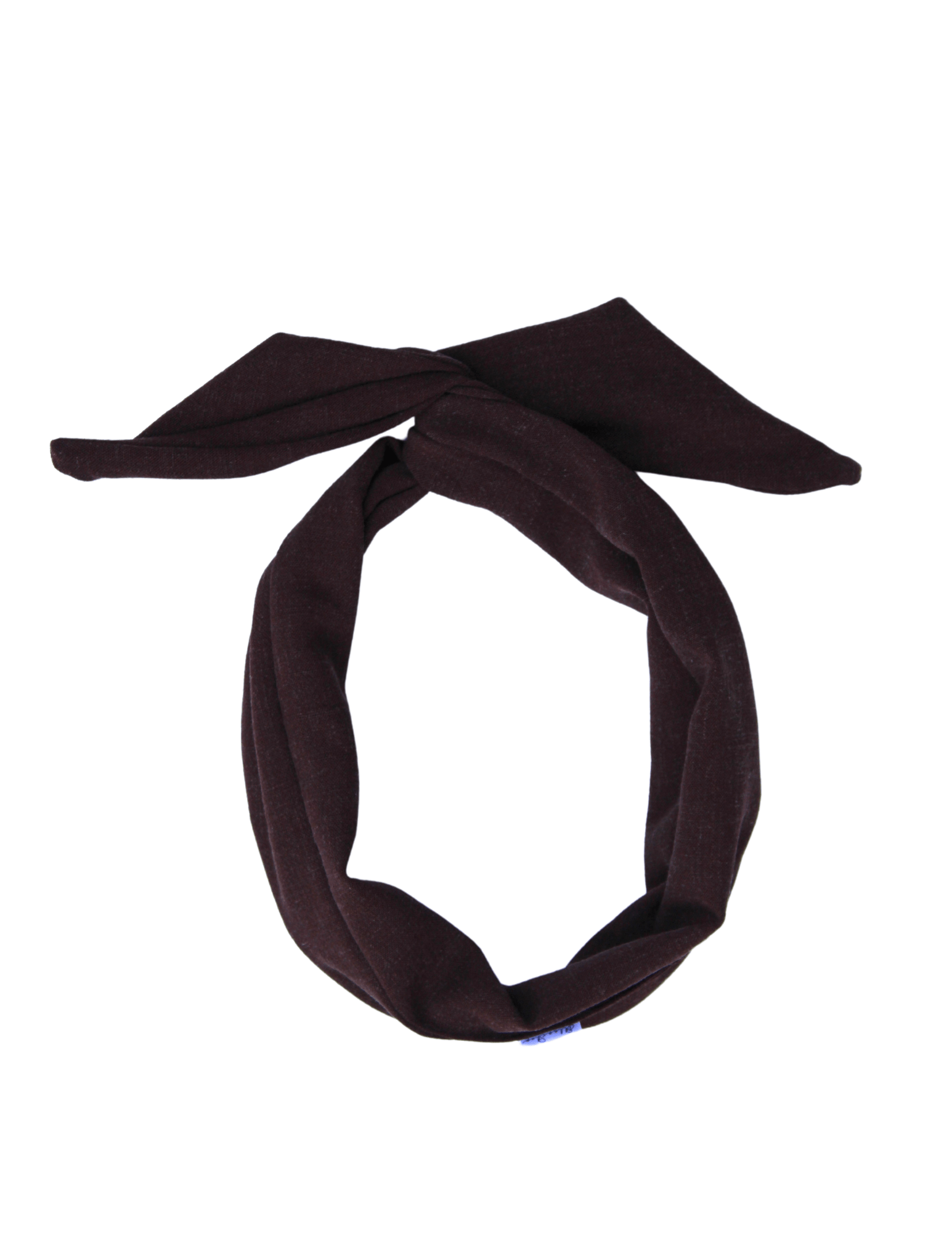 Dark Brown Linen Wire Headband - ElleaShop