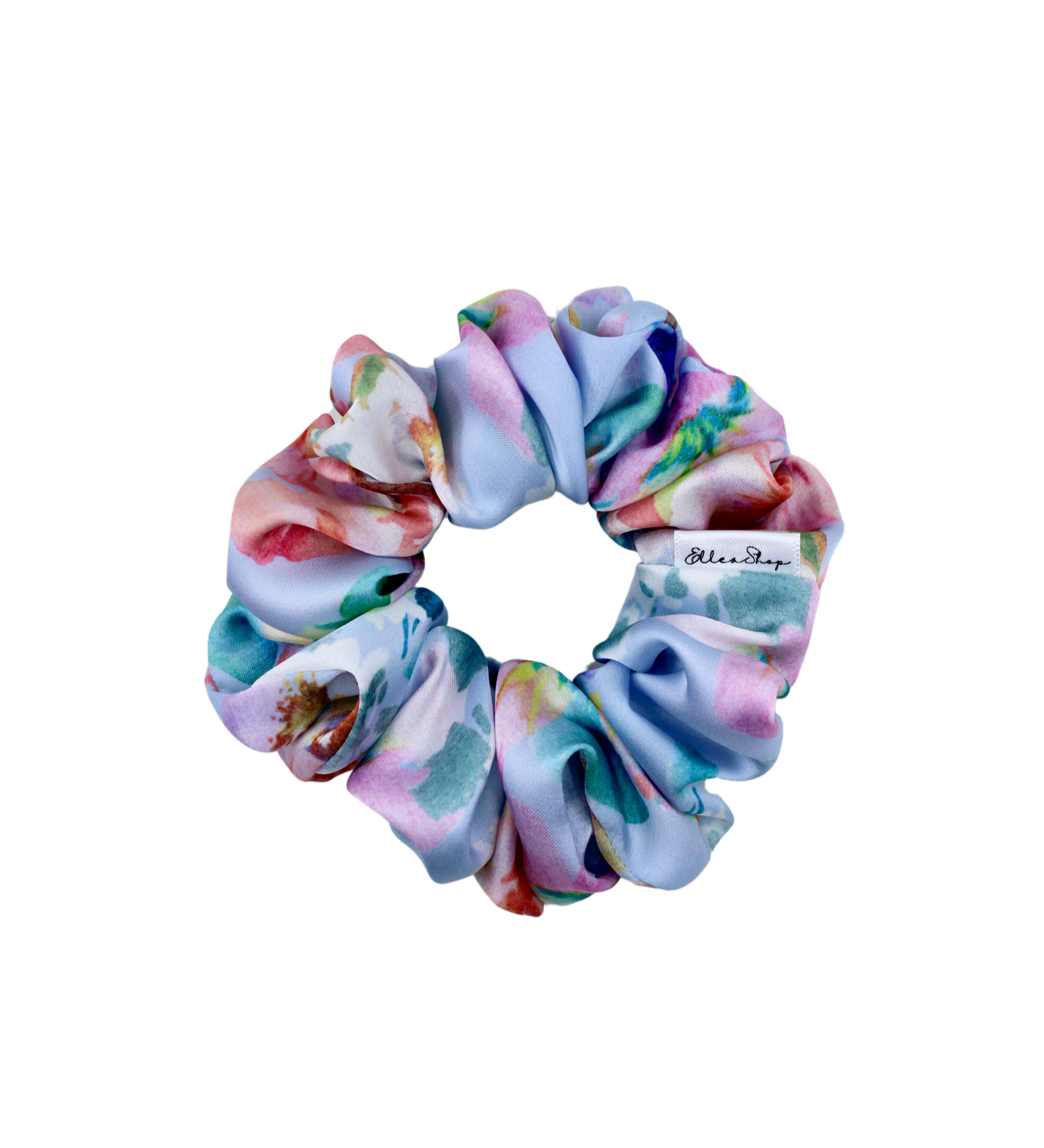 Floral Satin Bouquet Scrunchie - ElleaShop