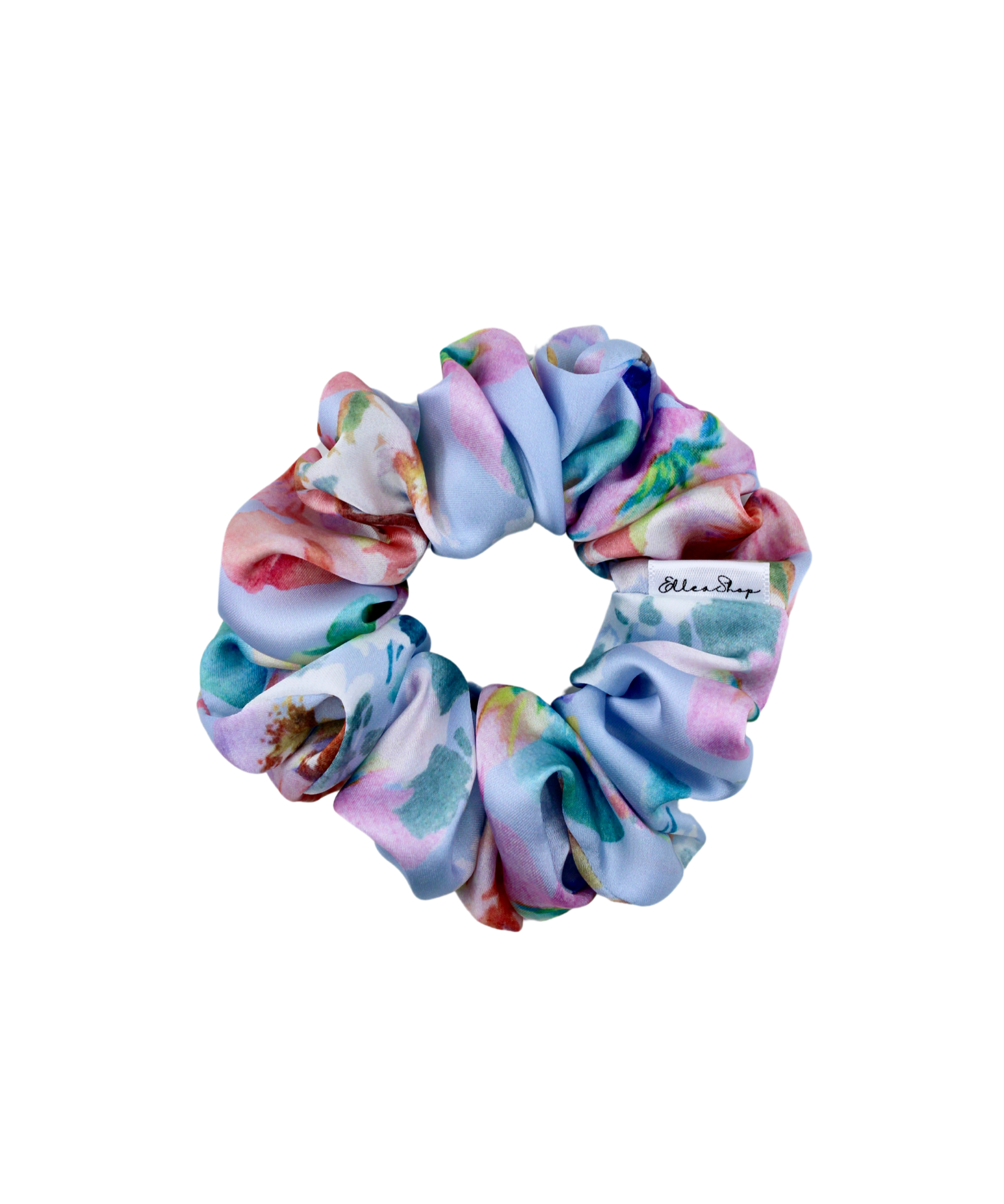 Floral Satin Bouquet Scrunchie - ElleaShop