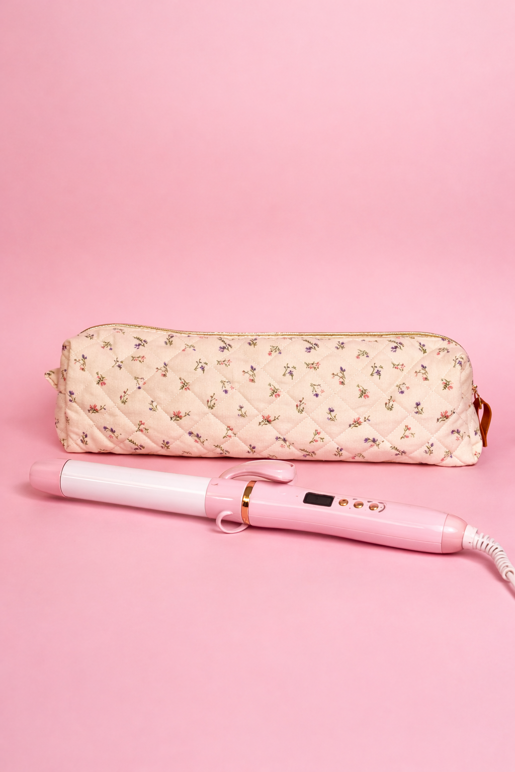 Quilted Flowers Hair Tool Bag - ElleaShop