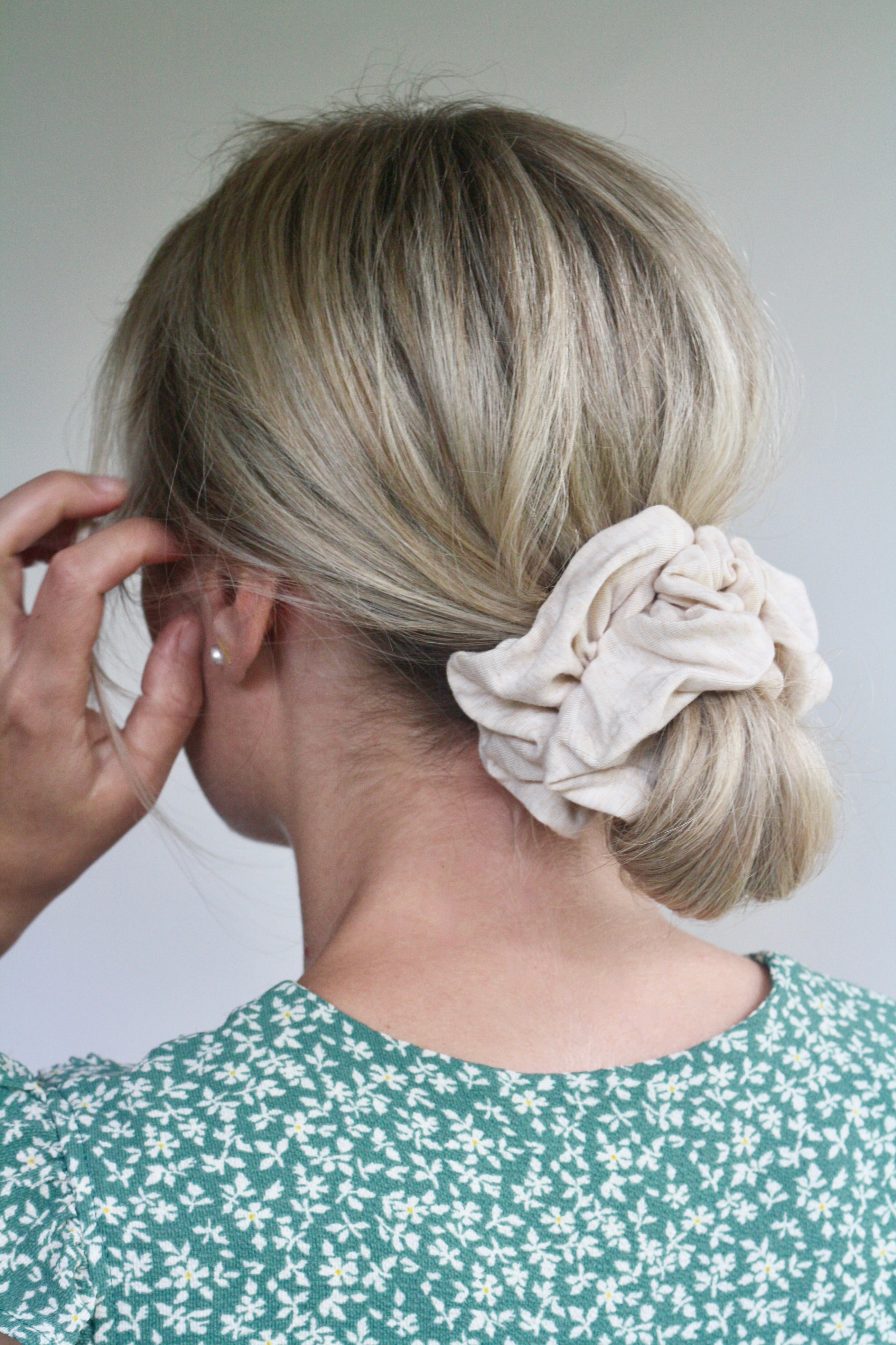 Extra Fluffy Almond Bamboo Scrunchie - ElleaShop